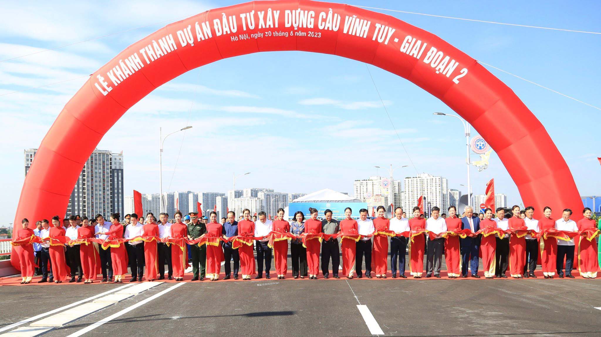 Khánh thành cầu Vĩnh Tuy giai đoạn 2